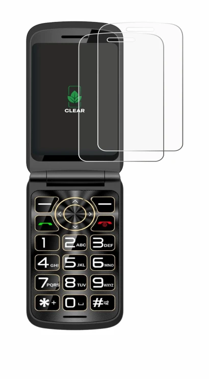 Immagine del dispositivo Guwet G739 con un'ampia varietà di protezioni per lo schermo.