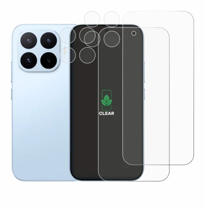 Immagine del dispositivo Xiaomi 17T (Fronte+Fotocamera) con un'ampia varietà di protezioni per lo schermo.
