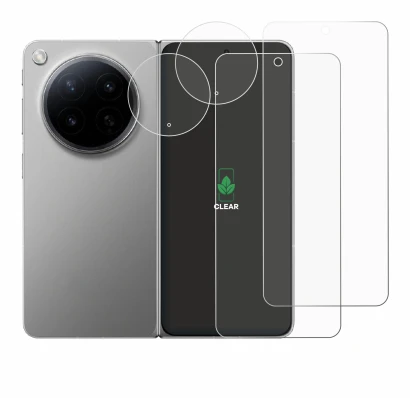 Immagine del dispositivo Oppo Find N6 (Fronte+Fotocamera) con un'ampia varietà di protezioni per lo schermo.