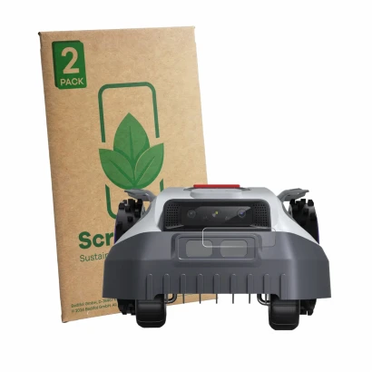 Parte frontale di una confezione del prodotto con il logo del marchio ScreenLeaf. Accanto è raffigurato il dispositivo Anthbot