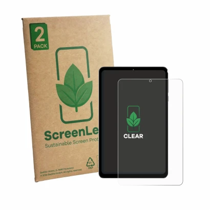 Parte frontale di una confezione del prodotto con il logo del marchio ScreenLeaf. Accanto è raffigurato il dispositivo Headwol