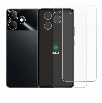 Immagine del dispositivo realme Note 80 (Fronte+Fotocamera) con un'ampia varietà di protezioni per lo schermo.