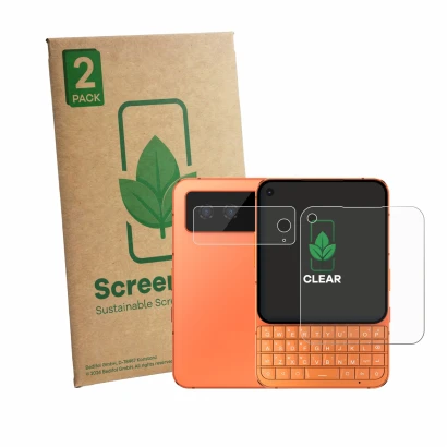 Parte frontale di una confezione del prodotto con il logo del marchio ScreenLeaf. Accanto è raffigurato il dispositivo Unihert