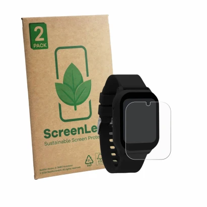 Parte frontale di una confezione del prodotto con il logo del marchio ScreenLeaf. Accanto è raffigurato il dispositivo One2Tra