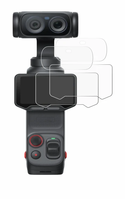 Immagine del dispositivo Insta360 Luna Ultra (Display + Lente) con un'ampia varietà di protezioni per lo schermo.