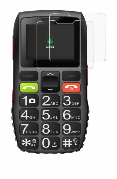 Immagine del dispositivo artfone C1 con un'ampia varietà di protezioni per lo schermo.