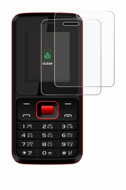 Immagine del dispositivo Karbonn K19 Rock con un'ampia varietà di protezioni per lo schermo.