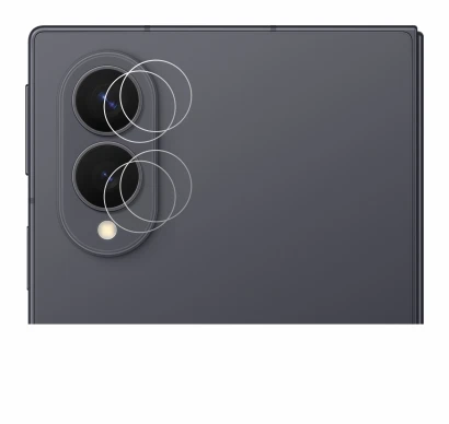 Immagine del dispositivo Samsung Galaxy Z Fold 8 (SOLO Fotocamera) con un'ampia varietà di protezioni per lo schermo.