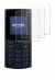 Immagine del dispositivo Nokia 110 4G (2023) con un'ampia varietà di protezioni per lo schermo.