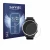 Parte frontale di una confezione del prodotto con il logo del marchio Savvies. Accanto è raffigurato il dispositivo Garmin App