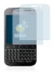 Immagine del dispositivo Blackberry Classic Q20 con un'ampia varietà di protezioni per lo schermo.
