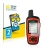 Parte frontale di una confezione del prodotto con il logo del marchio BROTECT. Accanto è raffigurato il dispositivo Garmin inR