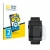 Parte frontale di una confezione del prodotto con il logo del marchio BROTECT. Accanto è raffigurato il dispositivo Pebble 2 D