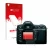 Parte frontale di una confezione del prodotto con il logo del marchio upscreen. Accanto è raffigurato il dispositivo Nikon D50