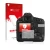 Parte frontale di una confezione del prodotto con il logo del marchio upscreen. Accanto è raffigurato il dispositivo Canon EOS