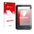 Parte frontale di una confezione del prodotto con il logo del marchio upscreen. Accanto è raffigurato il dispositivo Amazon Ki