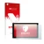 Parte frontale di una confezione del prodotto con il logo del marchio upscreen. Accanto è raffigurato il dispositivo Blaupunkt