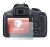Immagine del dispositivo Canon EOS 1300D con un'ampia varietà di protezioni per lo schermo.