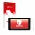 Parte frontale di una confezione del prodotto con il logo del marchio upscreen. Accanto è raffigurato il dispositivo Raspberry