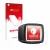 Parte frontale di una confezione del prodotto con il logo del marchio upscreen. Accanto è raffigurato il dispositivo Bosch Pur