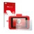 Parte frontale di una confezione del prodotto con il logo del marchio upscreen. Accanto è raffigurato il dispositivo Polaroid 