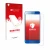 Parte frontale di una confezione del prodotto con il logo del marchio upscreen. Accanto è raffigurato il dispositivo Honor 9 c