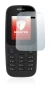 Immagine del dispositivo Nokia 105 2017 con un'ampia varietà di protezioni per lo schermo.