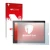 Parte frontale di una confezione del prodotto con il logo del marchio upscreen. Accanto è raffigurato il dispositivo Lenovo Th