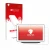 Parte frontale di una confezione del prodotto con il logo del marchio upscreen. Accanto è raffigurato il dispositivo Google Ho