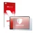 Parte frontale di una confezione del prodotto con il logo del marchio upscreen. Accanto è raffigurato il dispositivo Lenovo Ta