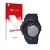 Parte frontale di una confezione del prodotto con il logo del marchio upscreen. Accanto è raffigurato il dispositivo Casio G-S