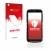 Parte frontale di una confezione del prodotto con il logo del marchio upscreen. Accanto è raffigurato il dispositivo Doogee S4