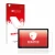Parte frontale di una confezione del prodotto con il logo del marchio upscreen. Accanto è raffigurato il dispositivo Acer Icon