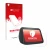 Parte frontale di una confezione del prodotto con il logo del marchio upscreen. Accanto è raffigurato il dispositivo Amazon Ec