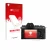 Parte frontale di una confezione del prodotto con il logo del marchio upscreen. Accanto è raffigurato il dispositivo Fujifilm 