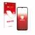 Parte frontale di una confezione del prodotto con il logo del marchio upscreen. Accanto è raffigurato il dispositivo Ulefone N