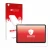 Parte frontale di una confezione del prodotto con il logo del marchio upscreen. Accanto è raffigurato il dispositivo Doogee T2
