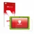 Parte frontale di una confezione del prodotto con il logo del marchio upscreen. Accanto è raffigurato il dispositivo Clementon