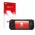 Parte frontale di una confezione del prodotto con il logo del marchio upscreen. Accanto è raffigurato il dispositivo MSI Claw 