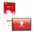 Parte frontale di una confezione del prodotto con il logo del marchio upscreen. Accanto è raffigurato il dispositivo Samsung G