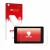 Parte frontale di una confezione del prodotto con il logo del marchio upscreen. Accanto è raffigurato il dispositivo Raspberry