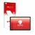 Parte frontale di una confezione del prodotto con il logo del marchio upscreen. Accanto è raffigurato il dispositivo Acepad A1