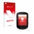 Parte frontale di una confezione del prodotto con il logo del marchio upscreen. Accanto è raffigurato il dispositivo Garmin Ed