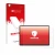 Parte frontale di una confezione del prodotto con il logo del marchio upscreen. Accanto è raffigurato il dispositivo Acer Icon