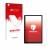 Parte frontale di una confezione del prodotto con il logo del marchio upscreen. Accanto è raffigurato il dispositivo Whitedeer