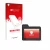 Parte frontale di una confezione del prodotto con il logo del marchio upscreen. Accanto è raffigurato il dispositivo Naviter O