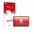 Parte frontale di una confezione del prodotto con il logo del marchio upscreen. Accanto è raffigurato il dispositivo Xiaomi Re