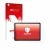 Parte frontale di una confezione del prodotto con il logo del marchio upscreen. Accanto è raffigurato il dispositivo Wacom Mov