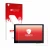 Parte frontale di una confezione del prodotto con il logo del marchio upscreen. Accanto è raffigurato il dispositivo Waveshare