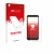 Parte frontale di una confezione del prodotto con il logo del marchio upscreen. Accanto è raffigurato il dispositivo Ulefone R